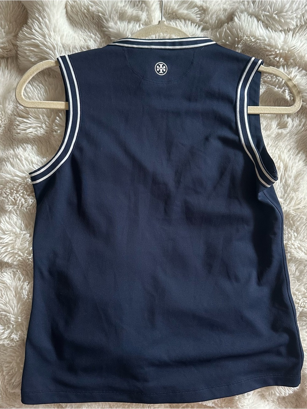 Tory Burch Sleeveless Tank Top Navy Size XS - Picture 10 of 13
